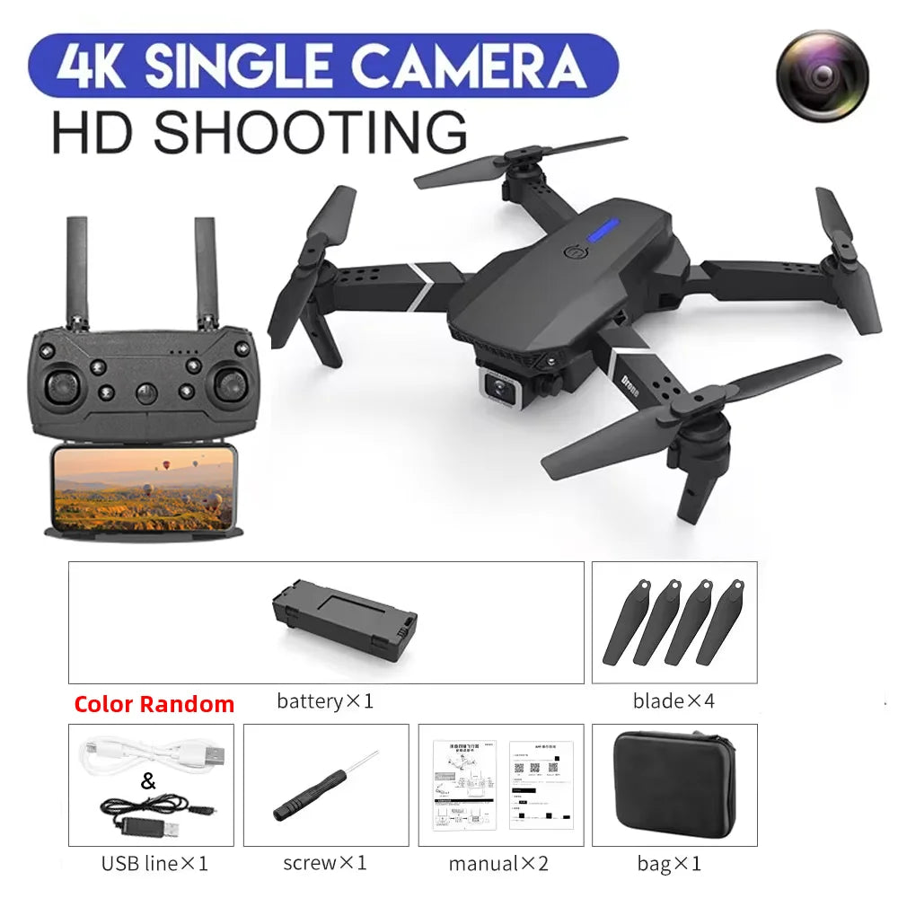 E88 Pro Drone – 4K Camera Foldable Quadcopter