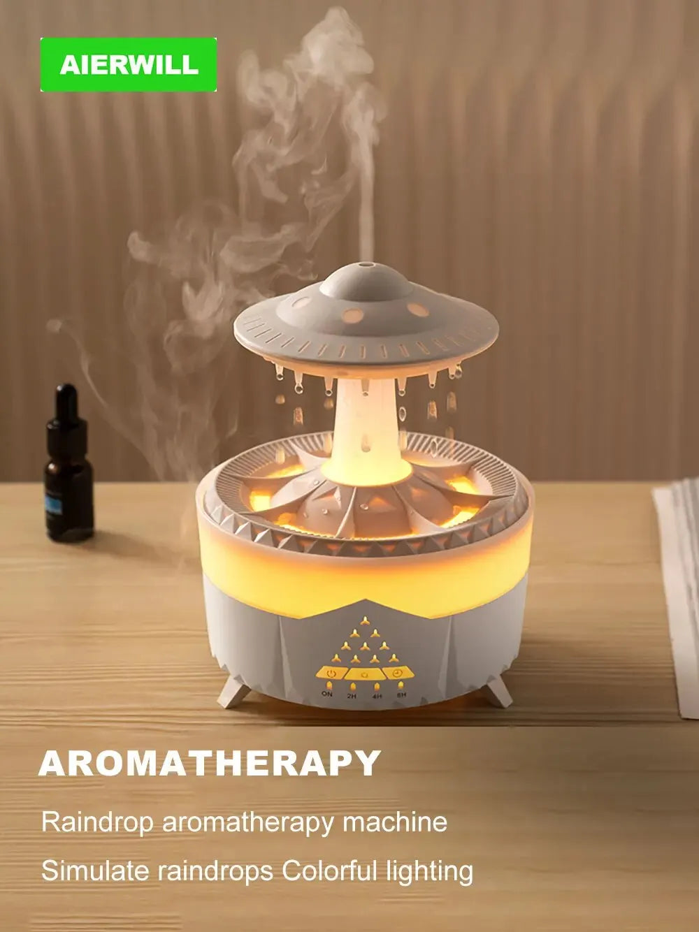 Aierwill UFO Humidifier – Ultrasonic Aroma Diffuser with Remote