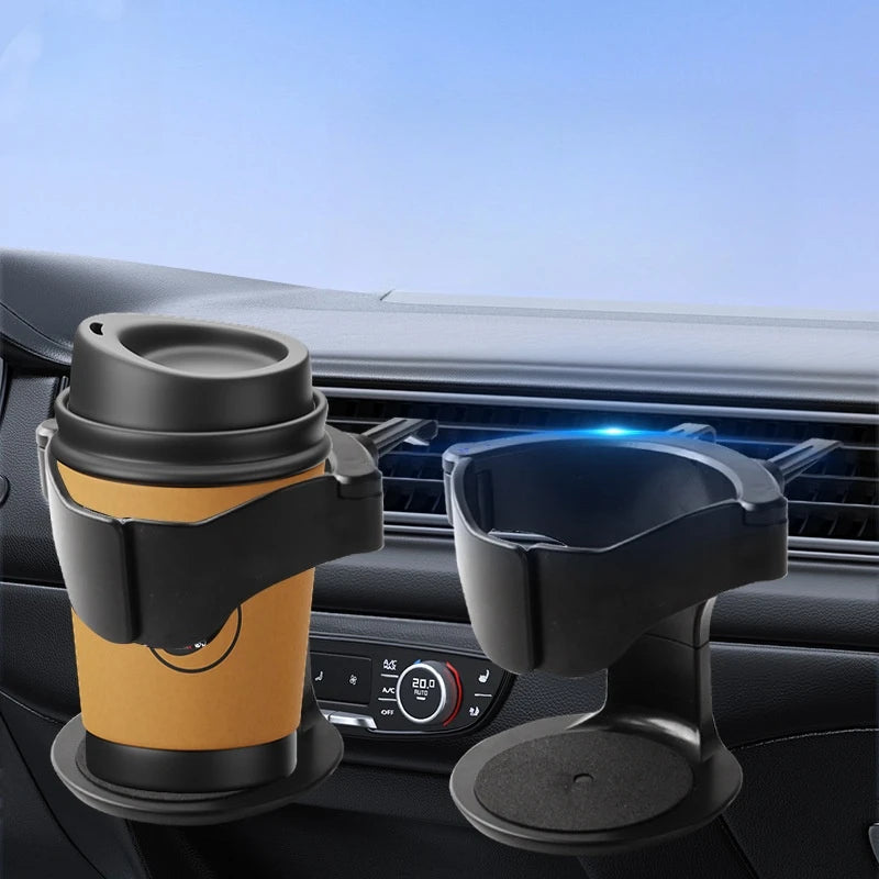 Car Air Vent Cup Holder - Bottle, Coffee, & Ashtray Organizer.