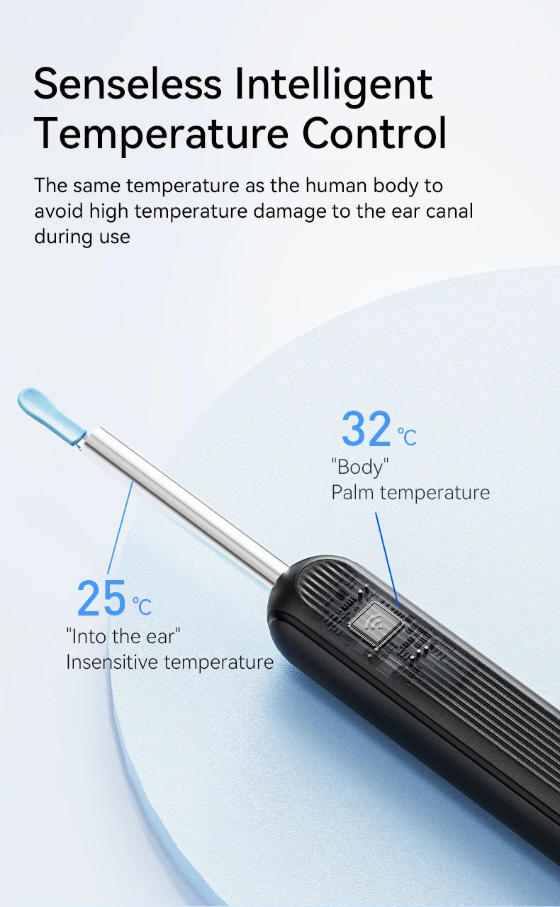 Ear Wax Cleaner with Camera - Safe LED Otoscope & Removal Tool