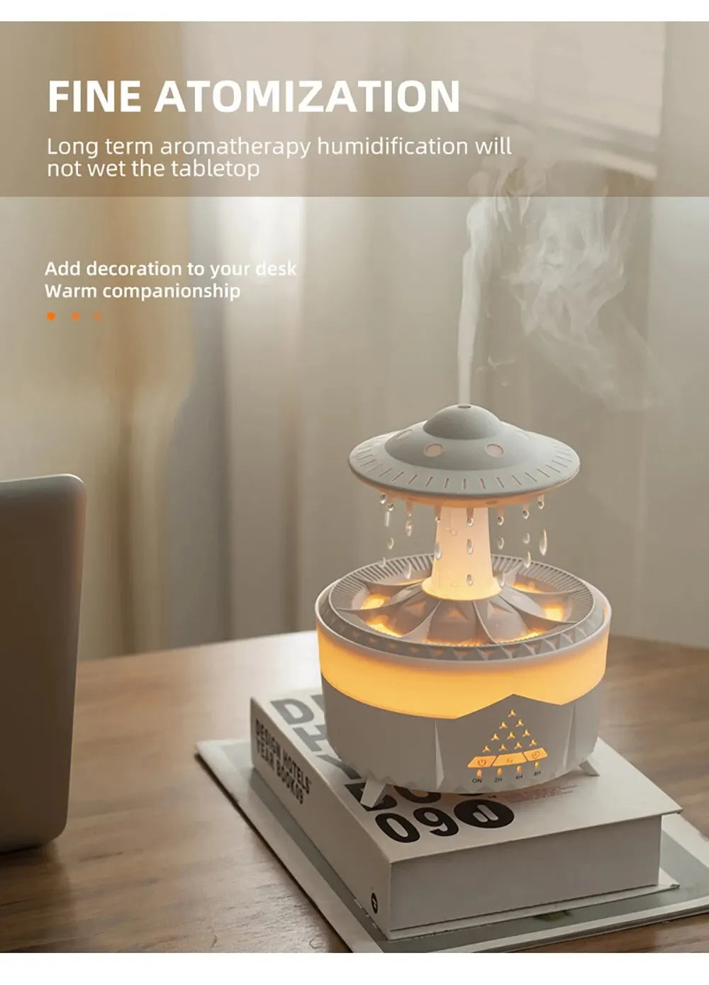 Aierwill UFO Humidifier – Ultrasonic Aroma Diffuser with Remote