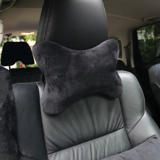 Car Neck Pillow - Cotton Flannel, Universal for All Models.