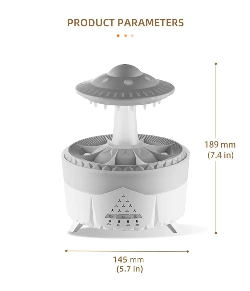 Aierwill UFO Humidifier – Ultrasonic Aroma Diffuser with Remote