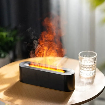 RGB Flame Diffuser – USB Humidifier with 7-Color Light