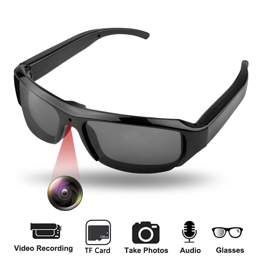 HD 1080P Glasses Camera - Wearable Recorder.