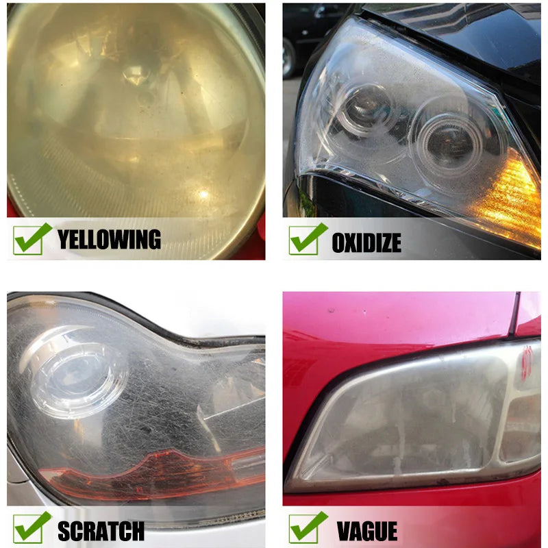 Headlight Restoration Kit - Polish, Repair, Clean & Shine!