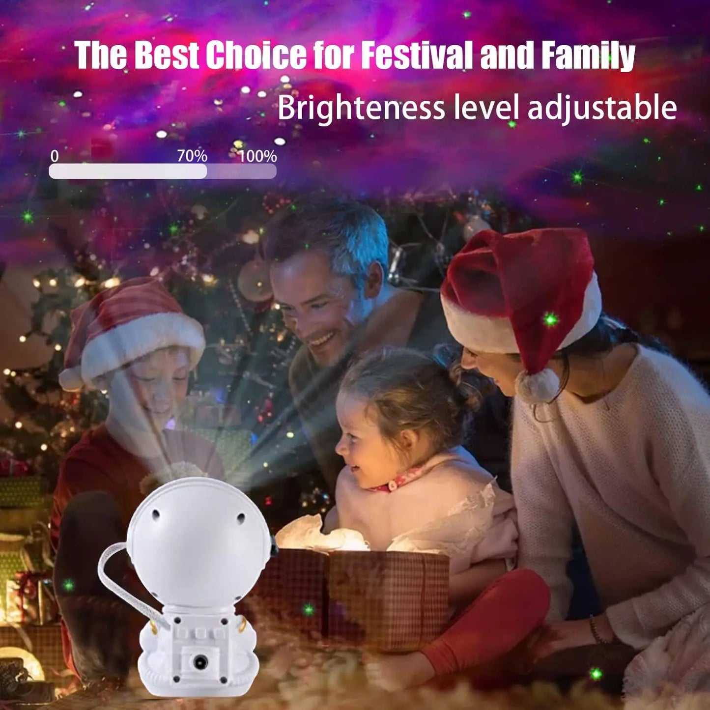 Astronaut Galaxy Projector – Star Night Light for Kids