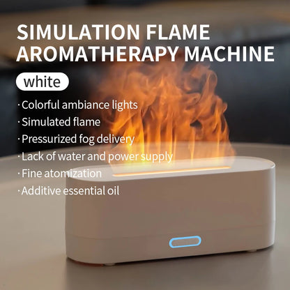 RGB Flame Diffuser – USB Humidifier with 7-Color Light