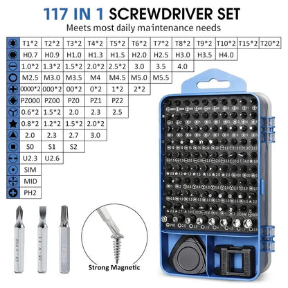 All in 1 precision screwdriver set with case