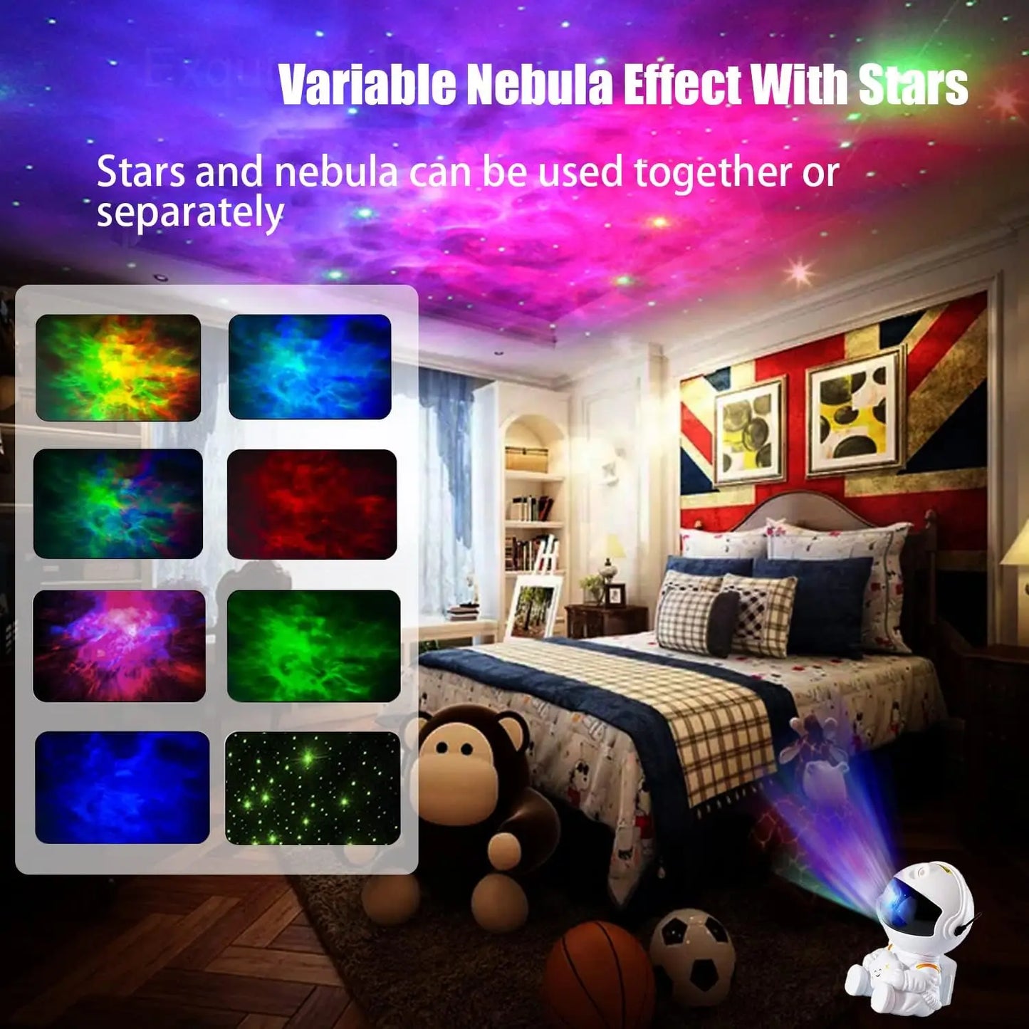 Astronaut Galaxy Projector – Star Night Light for Kids