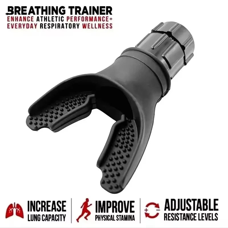 Portable Lung Exerciser - Adjustable Resistance for Breathing Fitness.